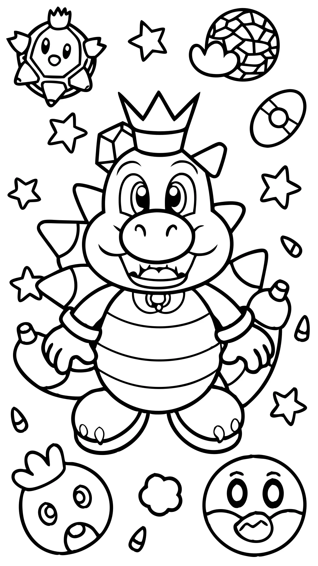 Páginas para colorear de Bowser JR